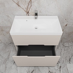 Style Line Тумба с раковиной Матис 80 крем – фотография-5